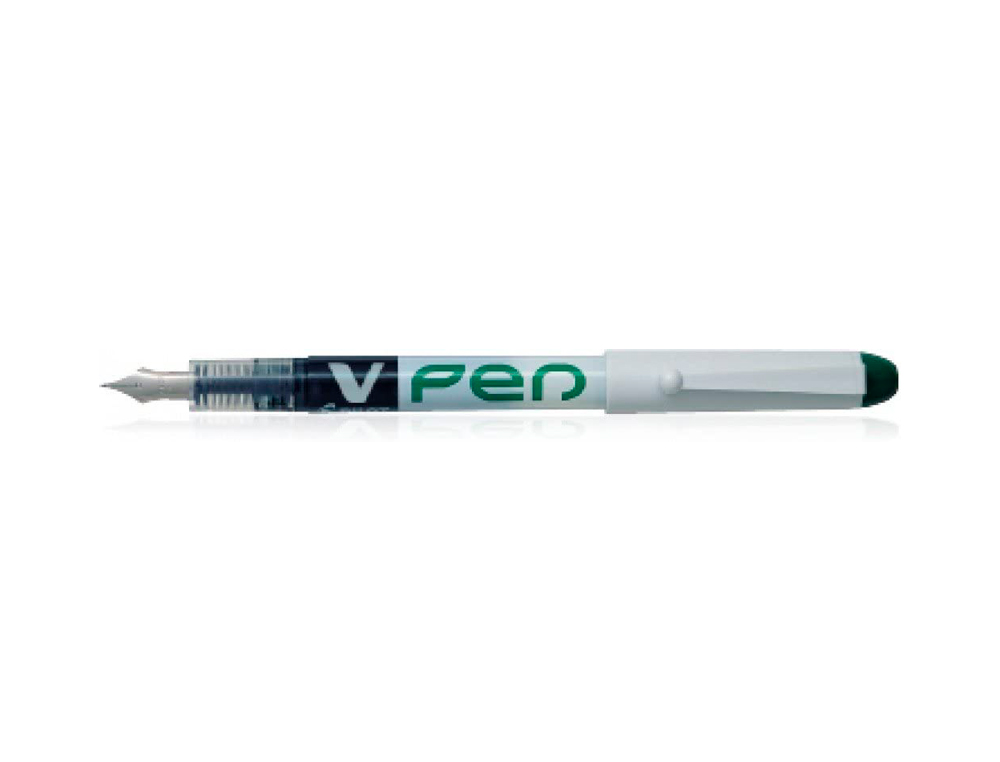STYLO-PLUME PILOT V PEN JETABLE POINTE MOYENNE RÉGULATEUR DÉBIT ENCRE LIQUIDE VISIBLE COLORIS VERT