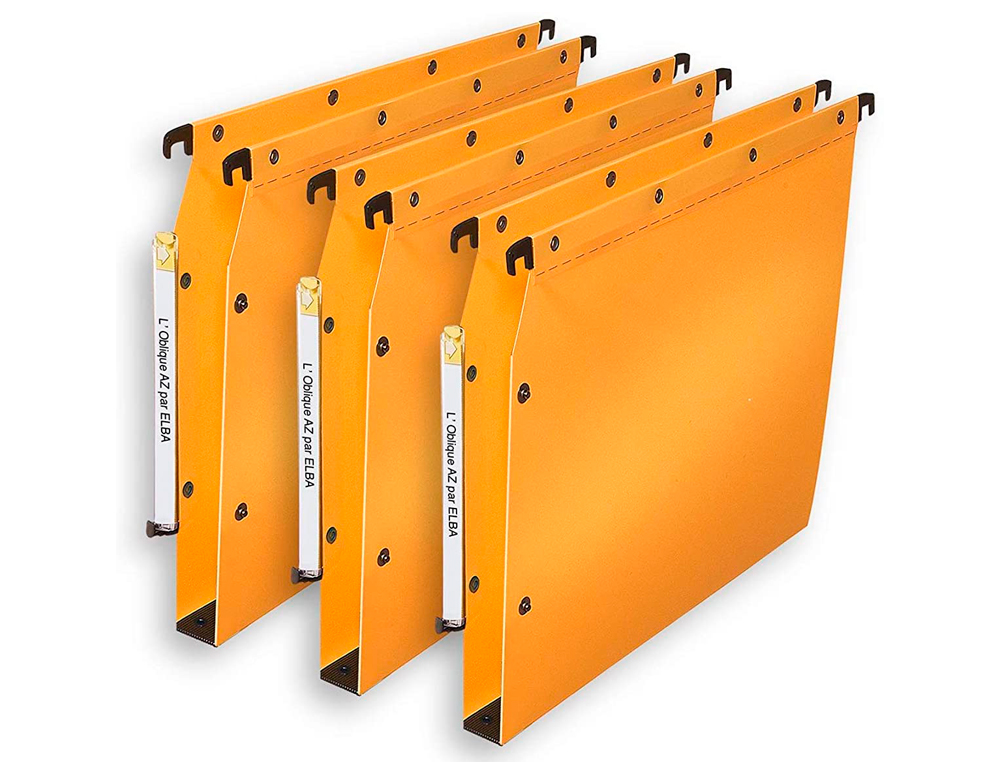 DOSSIER SUSPENDU ELBA POLYPRO ULTIMATE ARMOIRE H275MM ENTRA XE 330MM FOND 30 COLORIS JAUNEORANGÉ BOÎTE 10 UNITÉS