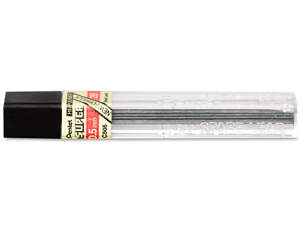 MINE PENTEL 0.5MM 2B ÉTUI 12 UNITÉS