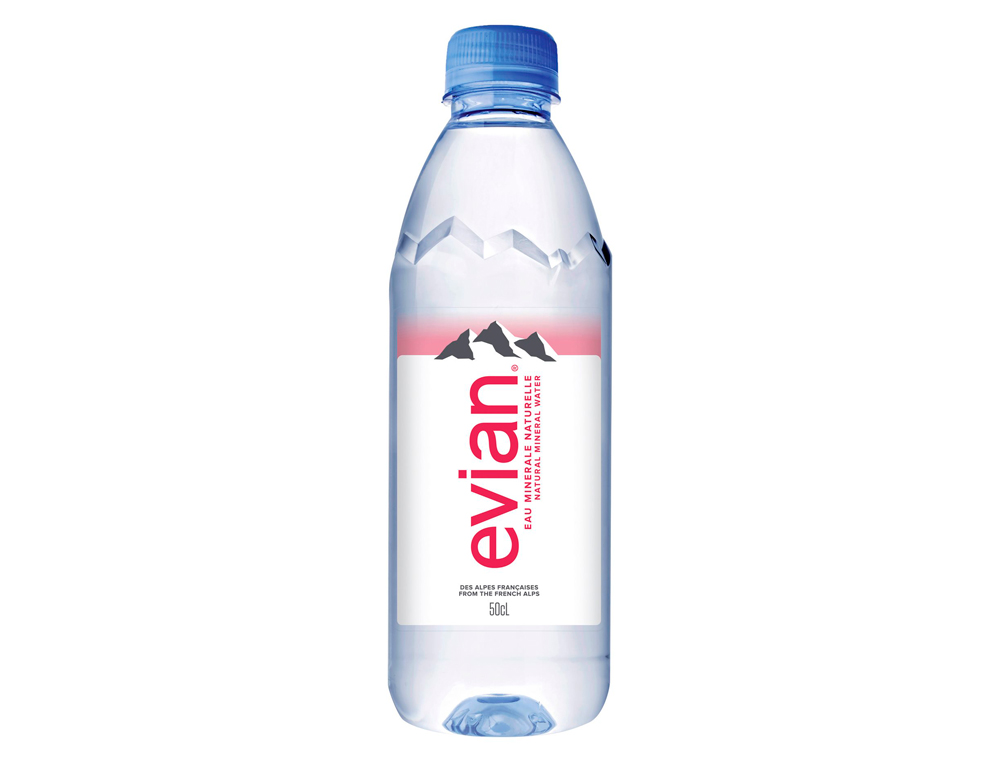 EAU PLATE ÉVIAN BOUTEILLE 50CL