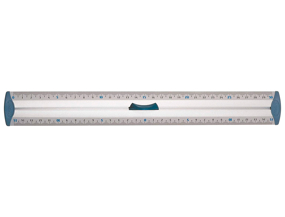 RGLE MAPED 30CM TRIPLE DCIMTRE EMBOUTS PROTECT SYSTEM ANTI-BRUIT ALUMINIUM ANODIS RSISTANCE OPTIMALE