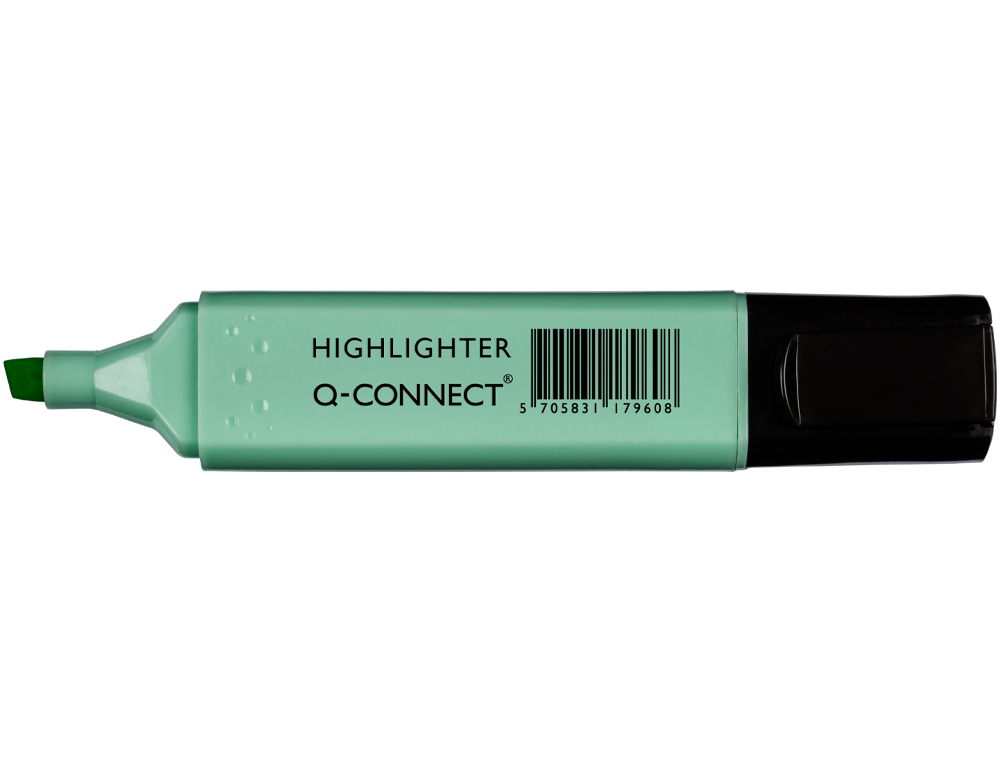 SURLIGNEUR Q-CONNECT PASTEL TRACÉ 2/5 MM POINTE BISEAUTÉE COLORIS BLEU