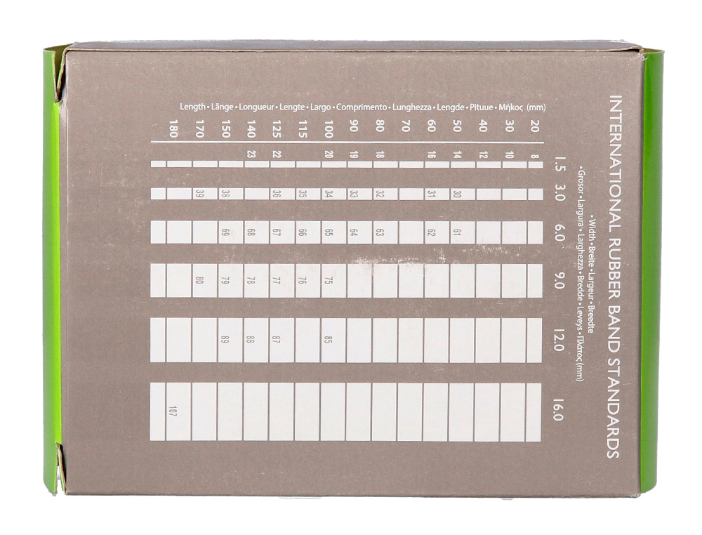 BRACELET CAOUTCHOUC Q-CONNECT N.7 70X5MM BOÎTE FENÊTRE DE 100G