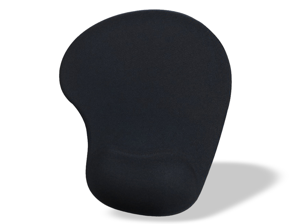 TAPIS SOURIS Q-CONNECT REPOSE-POIGNET MOUSSE AUGMENTE CONFORT FACILEMENT NETTOYABLE COLORIS NOIR