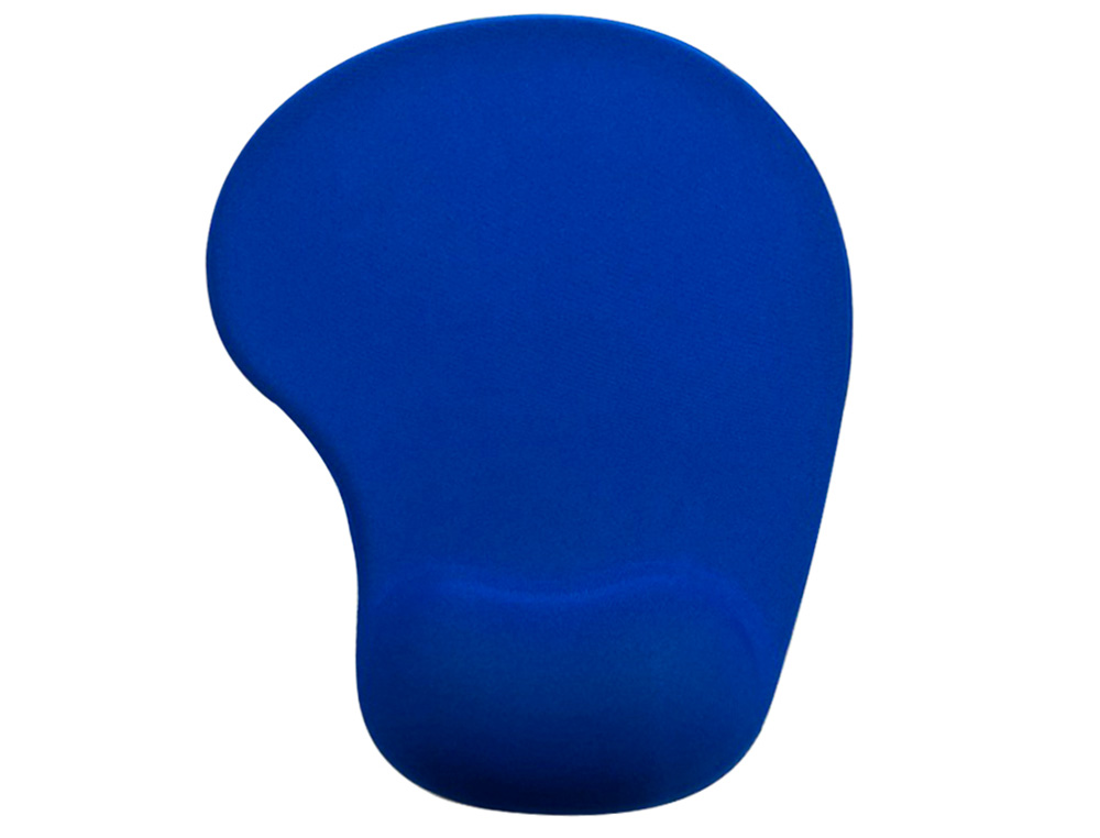 TAPIS SOURIS Q-CONNECT REPOSE-POIGNET MOUSSE AUGMENTE CONFORT FACILEMENT NETTOYABLE COLORIS BLEU