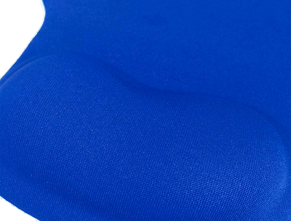 TAPIS SOURIS Q-CONNECT REPOSE-POIGNET MOUSSE AUGMENTE CONFORT FACILEMENT NETTOYABLE COLORIS BLEU