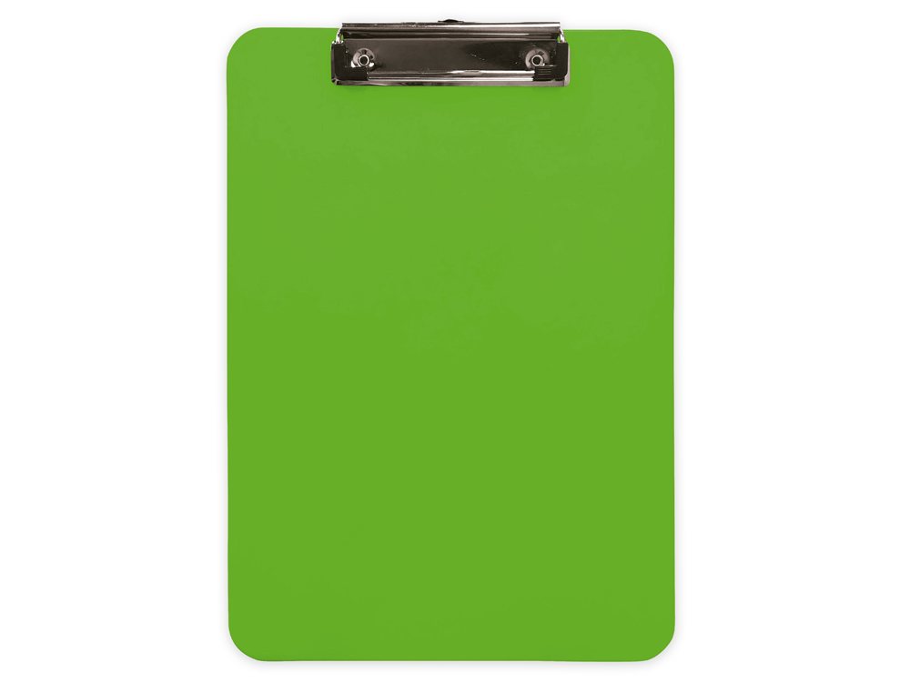 PORTE-BLOC Q-CONNECT PLASTIQUE RIGIDE EPAISSEUR    2,5MM A4 210X297MM PINCE      METALLIQUE COLORIS VERT