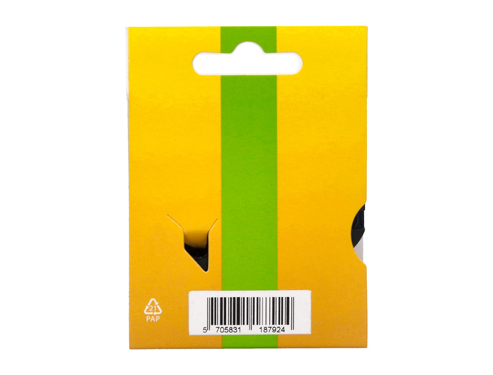 RUBAN TITREUSE Q-CONNECT 1000 NOIR-BLANC 9MM X 7MT D2       0-40913