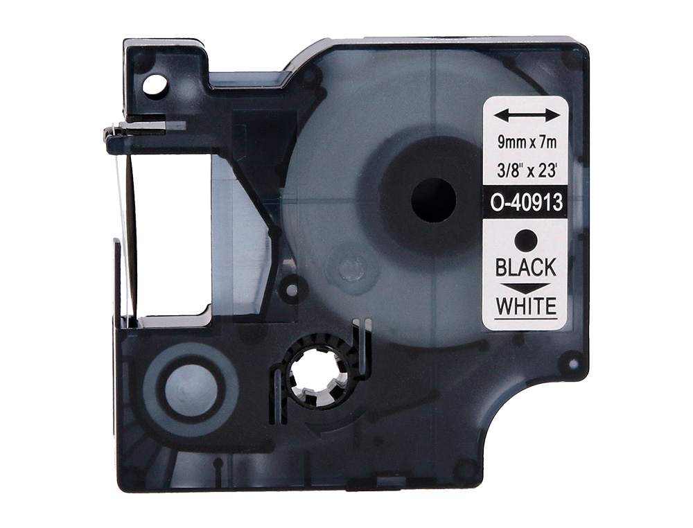 RUBAN TITREUSE Q-CONNECT 1000 NOIR-BLANC 9MM X 7MT D2       0-40913