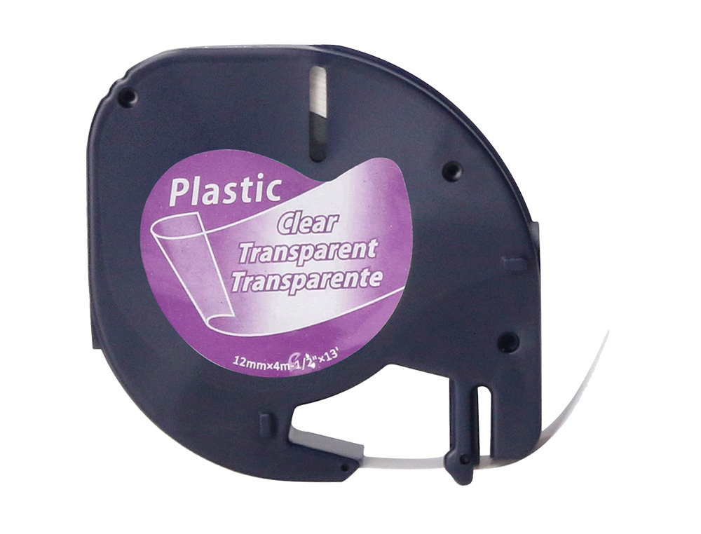 RUBAN TITREUSE Q-CONNECT 12MM X 4 MT TRANSPARENT LETRATAG   012267