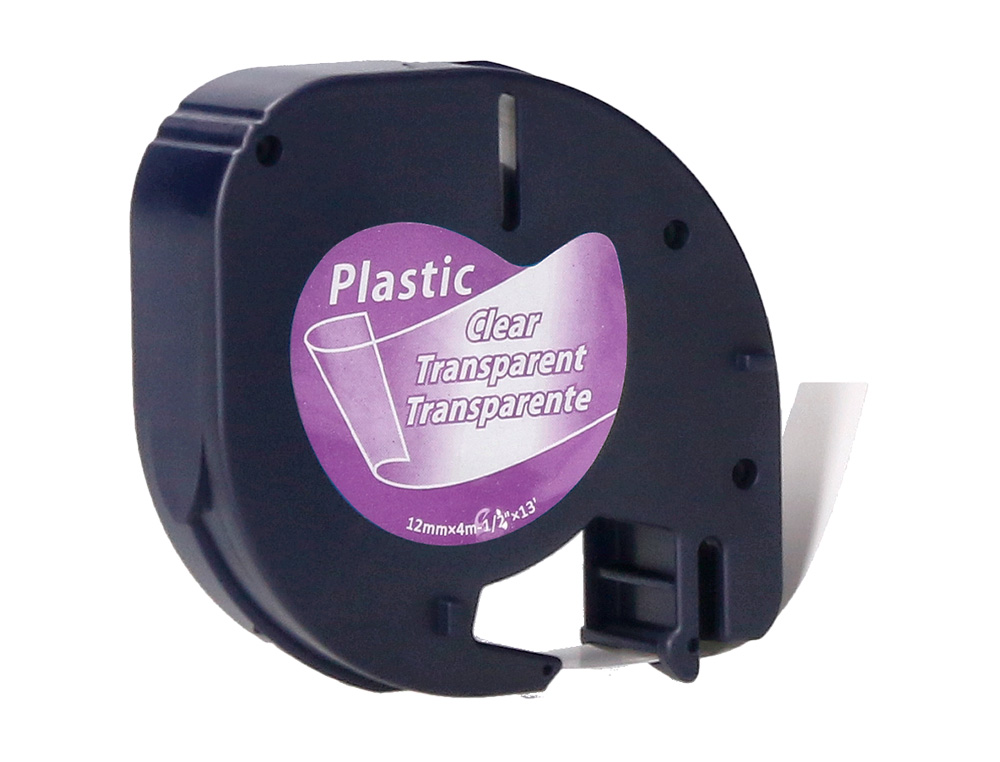 RUBAN TITREUSE Q-CONNECT 12MM X 4 MT TRANSPARENT LETRATAG   012267