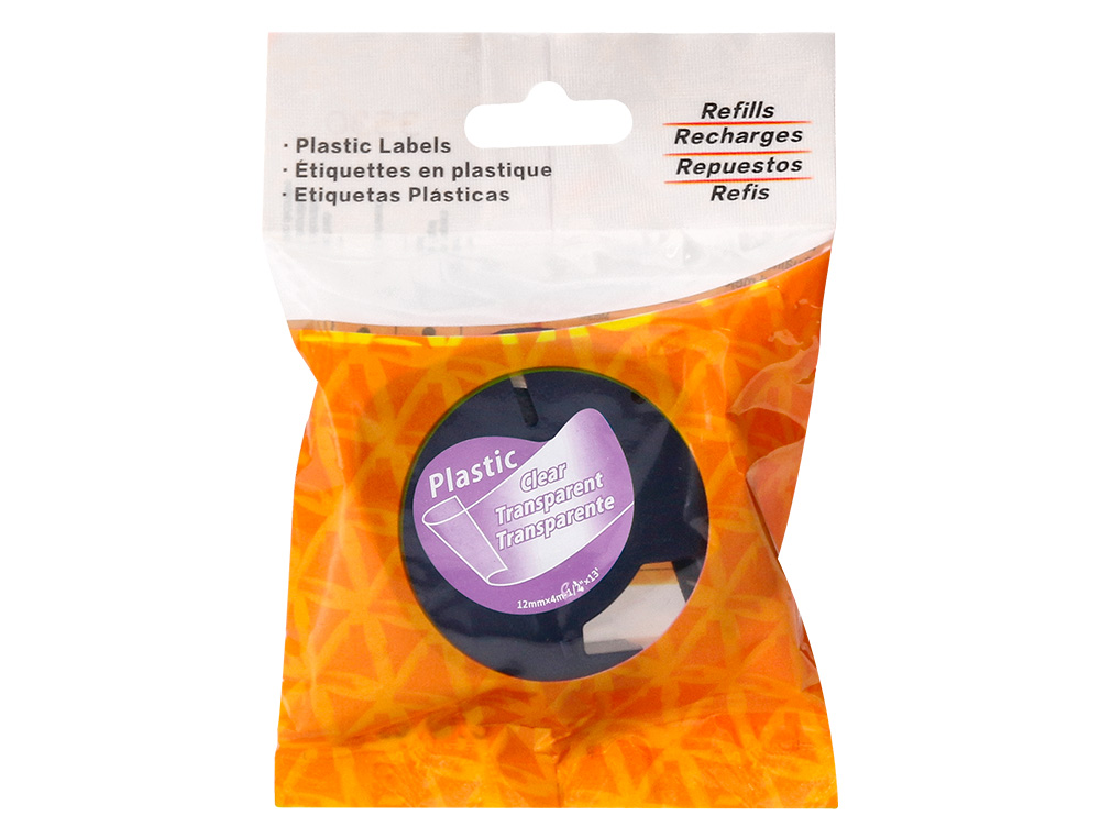 RUBAN TITREUSE Q-CONNECT 12MM X 4 MT TRANSPARENT LETRATAG   012267