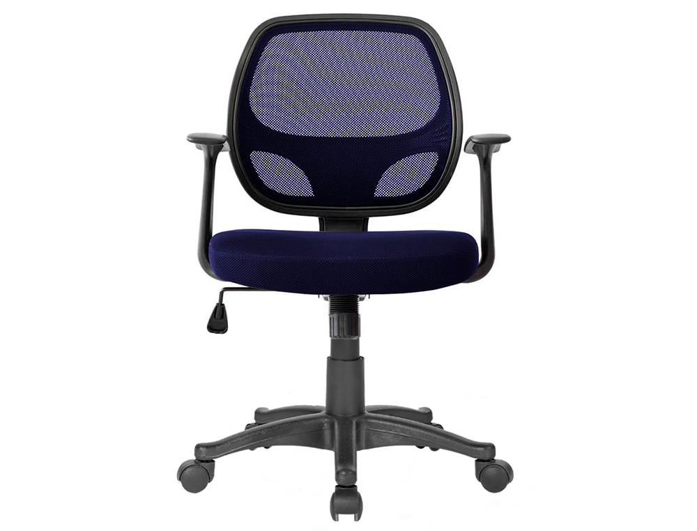 CHAISE BUREAU Q-CONNECT ROTATIVE BASE NYLON MAILLE MAXIMUM SUPPORTE 120KG 870+120X550X590MM COLORIS BLEU