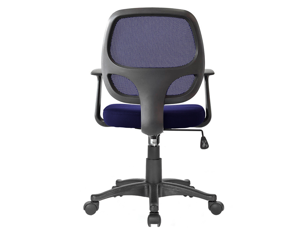 CHAISE BUREAU Q-CONNECT ROTATIVE BASE NYLON MAILLE MAXIMUM SUPPORTE 120KG 870+120X550X590MM COLORIS BLEU