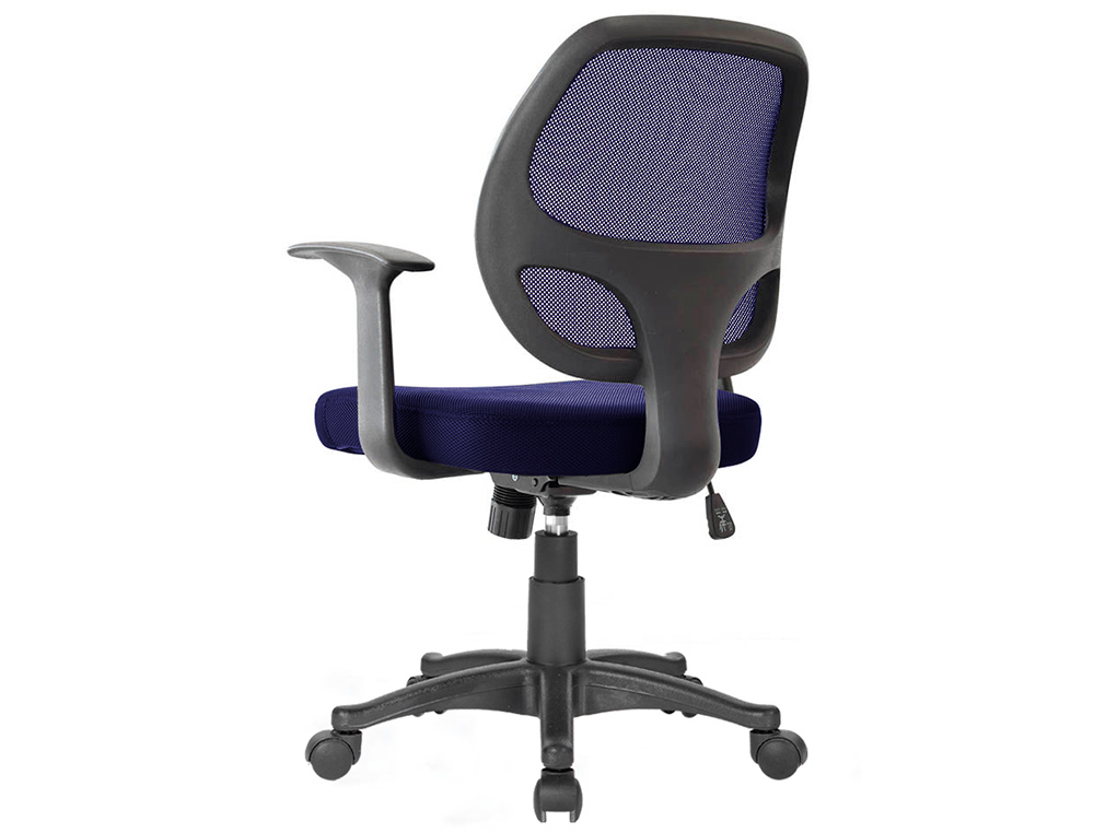 CHAISE BUREAU Q-CONNECT ROTATIVE BASE NYLON MAILLE MAXIMUM SUPPORTE 120KG 870+120X550X590MM COLORIS BLEU