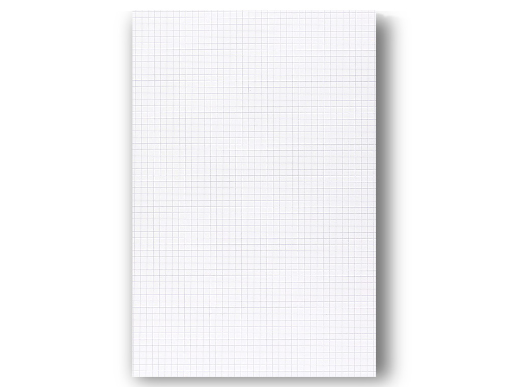 FEUILLET MOBILE CLAIREFONTAINE A4 21X29,7CM PAPIER VELIN VELOUTE 150 PAGES 90G 5X5MM PERFOREES SOUS FILM COLORIS BLANC
