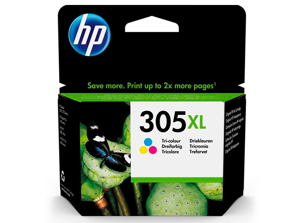 CARTOUCHE D'ENCRE HP 305XL POUR HP ENVY 6010/22/30/32 ET DESKJET CYAN, MAGENTA, JAUNE 2710/2720/2721/2722/2723/2724