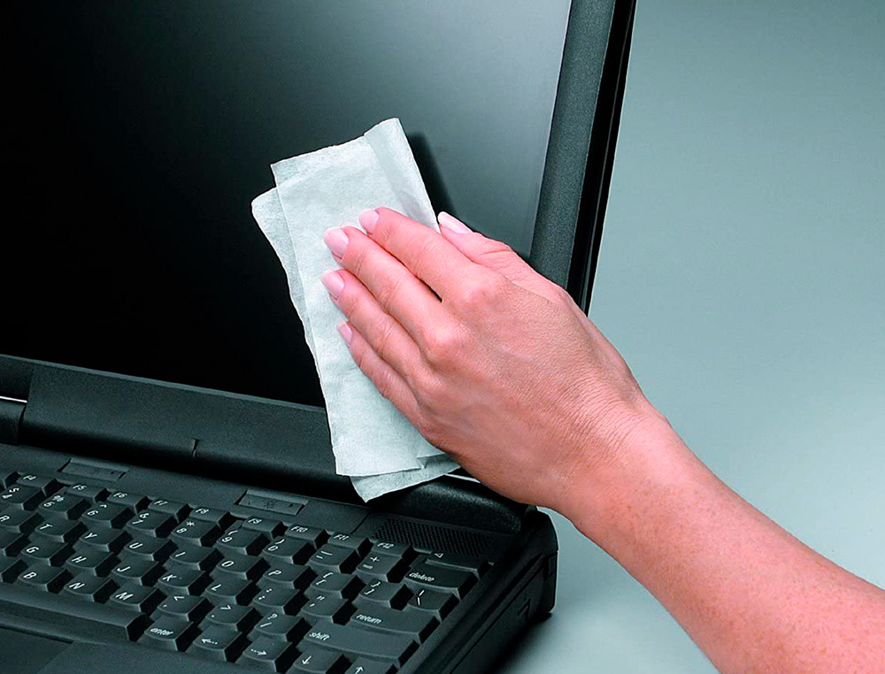 LINGETTE NETTOYANTE FELLOWES ECRAN TABLETTE PRE-IMPREGNEE FIBRES BIODEGRADABLES ANTISTATIQUE BOITE 100 UNITES