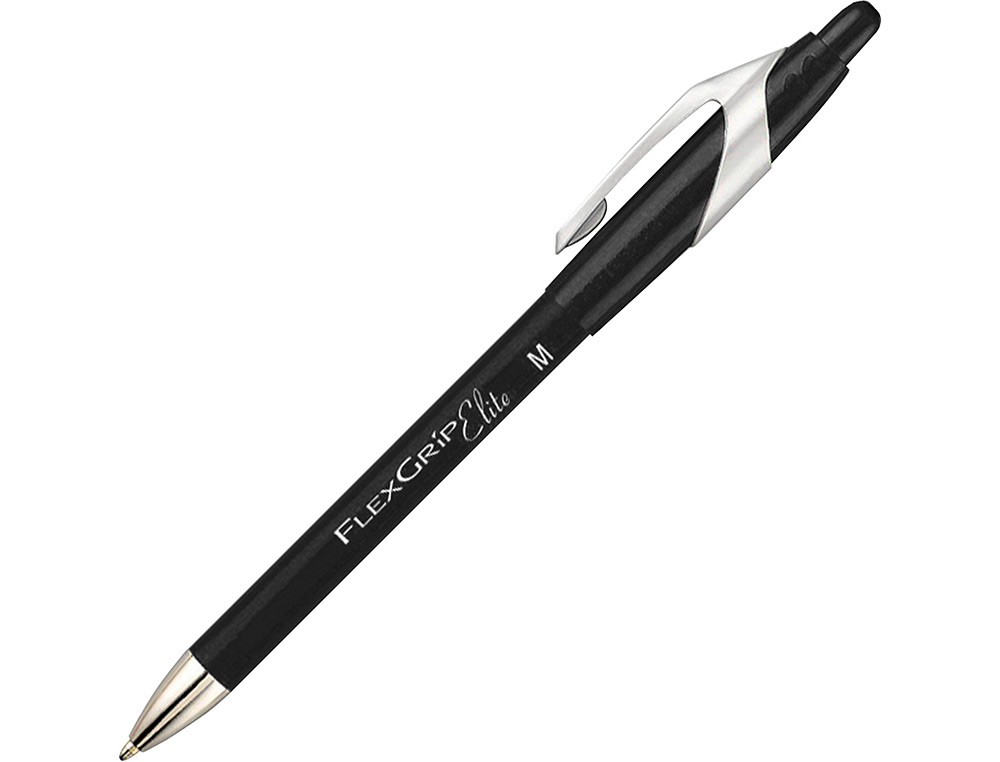 STYLO-BILLE PAPER MATE FLEXGRIP RETRACTABLE ENCRE    GEL POINTE 0.7MM COULEUR NOIR