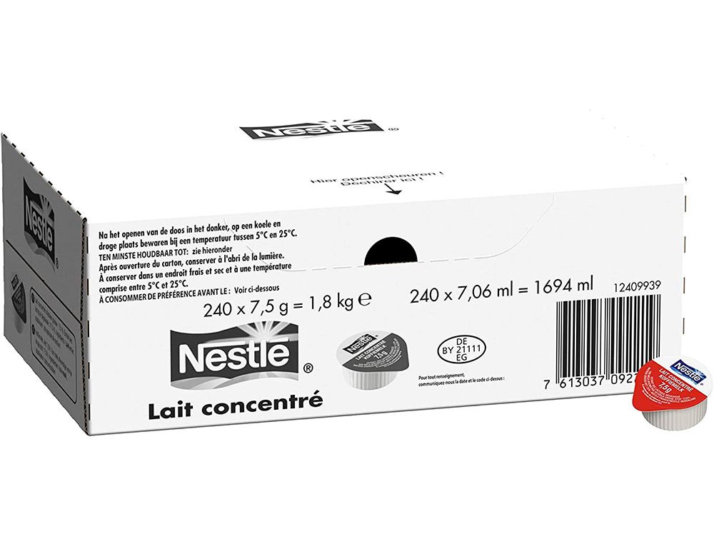 LAIT CONCENTRE REGILAIT 240 COUPELLES DE 7,5G