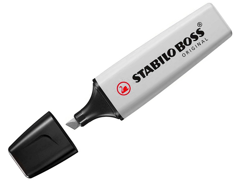 SURLIGNEUR STABILO BOSS ORIGINAL PASTEL ENCRE BASE    EAU POINTE BISEAUTEE LARGEUR  TRACE 2/5MM COLORIS POUDRE DE