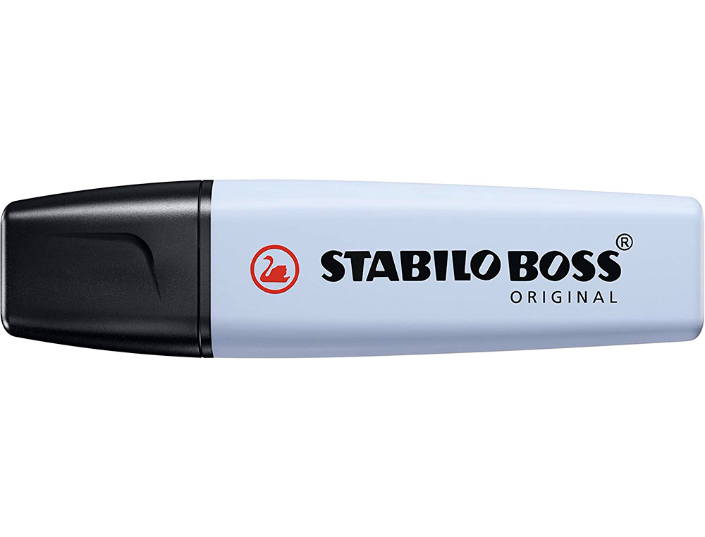 SURLIGNEUR STABILO BOSS ORIGINAL PASTEL ENCRE BASE EAU POINTE BISEAUTEE LARGEUR TRACE 2/5MM COLORIS NUAGE DE