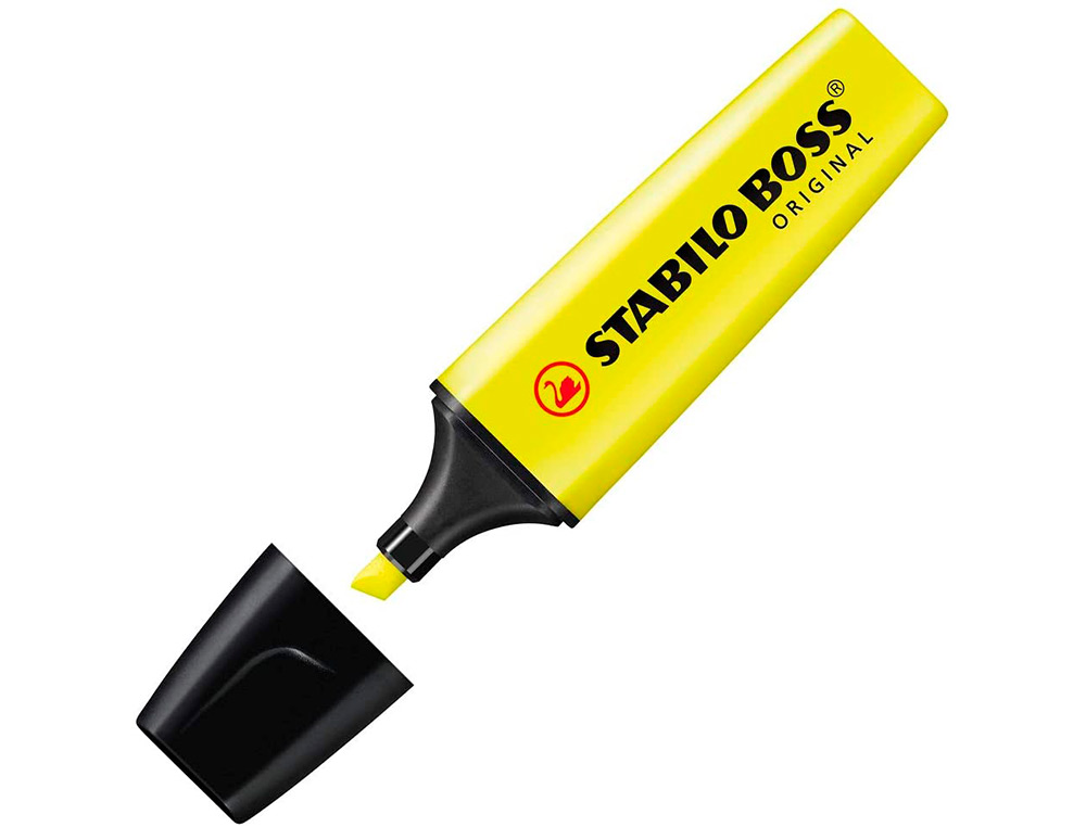 SURLIGNEUR STABILO BOSS ORIGINAL EDITION COLLECTOR RECHARGEABLE POINTE BISEAUTEE TRACE 2/5MM DESKSET 15 UNITES