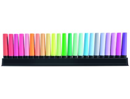 SURLIGNEUR STABILO BOSS ORIGINAL RECHARGEABLE POINTE BISEAUTEE TRACE 2/5MM DESKSET 23 UNITES ASSORTIES