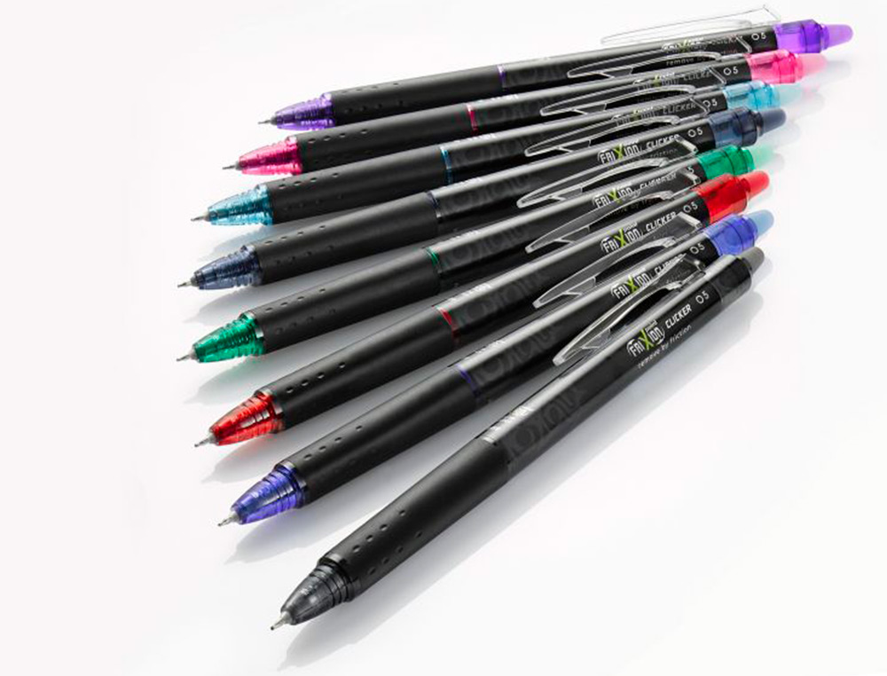 ROLLER PILOT FRIXION POINT CLICKER 05 ENCRE GEL THERMOSENSIBLE EFFACABLE RECHARGEABLE ROUGE