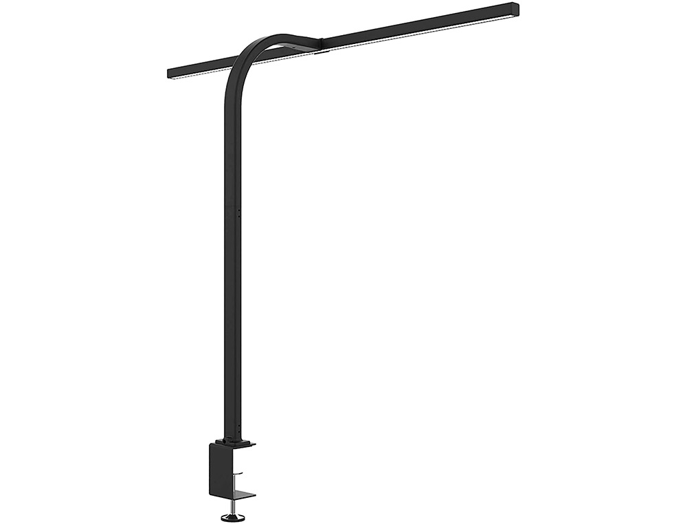 LAMPE DE BUREAU UNILUX LED STRATA ERGONOMIQUE BRAS FLEXIBLE AVEC PINCE VARIATEUR INTENSITE 680 LUMEN COLORIS