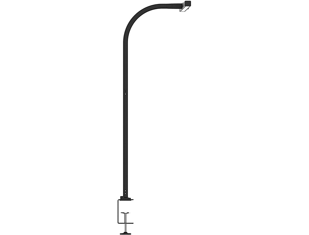 LAMPE DE BUREAU UNILUX LED STRATA ERGONOMIQUE BRAS FLEXIBLE AVEC PINCE VARIATEUR INTENSITE 680 LUMEN COLORIS