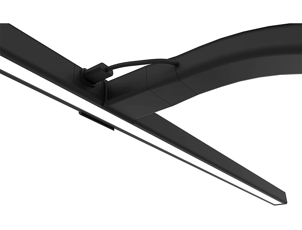 LAMPE DE BUREAU UNILUX LED STRATA ERGONOMIQUE BRAS FLEXIBLE AVEC PINCE VARIATEUR INTENSITE 680 LUMEN COLORIS