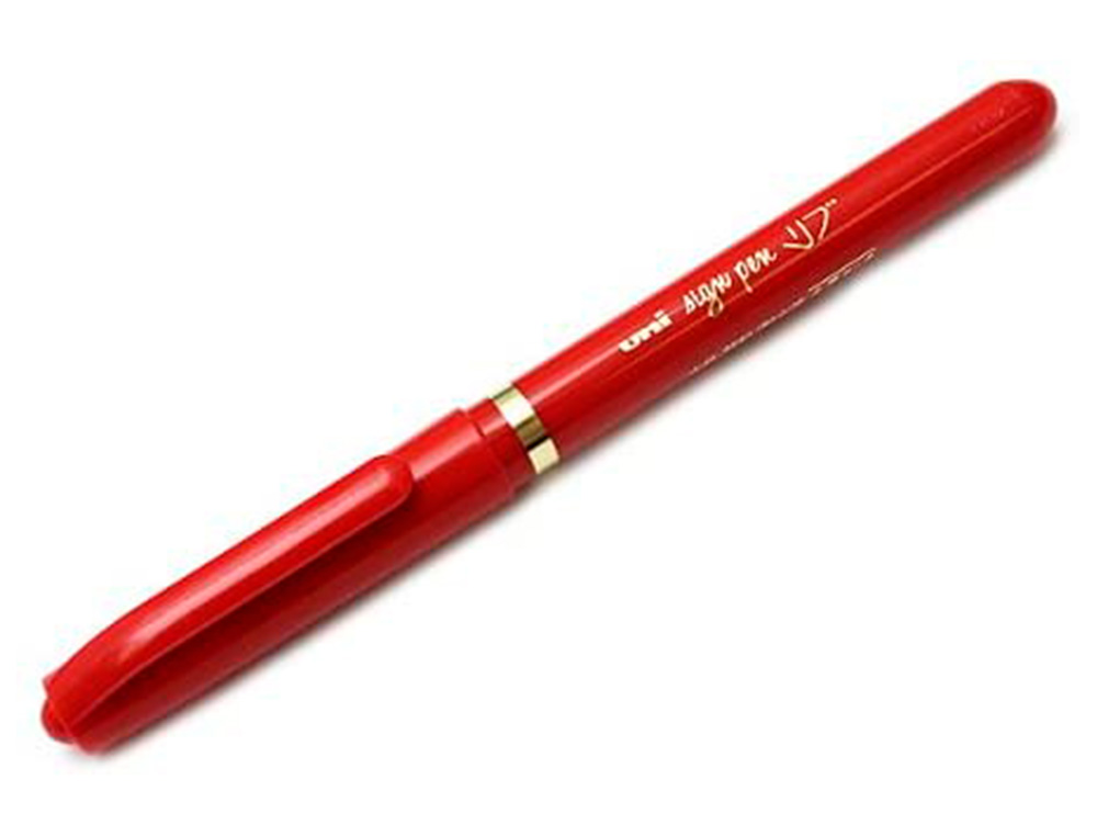 FEUTRE UNIBALL SIGN PEN ENCRE SUPER INK COUVRANTE POINTE FEUTRE NYLON OGIVE LARGEUR TRACE 1MM COLORIS ROUGE