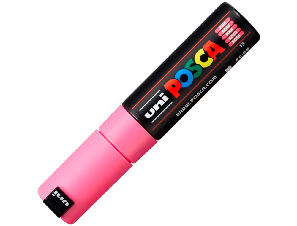 MARQUEUR PEINTURE POSCA PC7M POINTE LARGE CONIQUE ENCRE    INODORE COUVRANTE MISCIBLE    TOUS SUPPORTS COLORIS ROSE