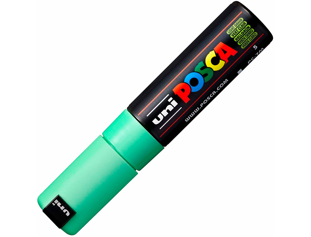 MARQUEUR PEINTURE POSCA PC7M POINTE LARGE CONIQUE ENCRE    INODORE COUVRANTE MISCIBLE    TOUS SUPPORTS COLORIS VERT