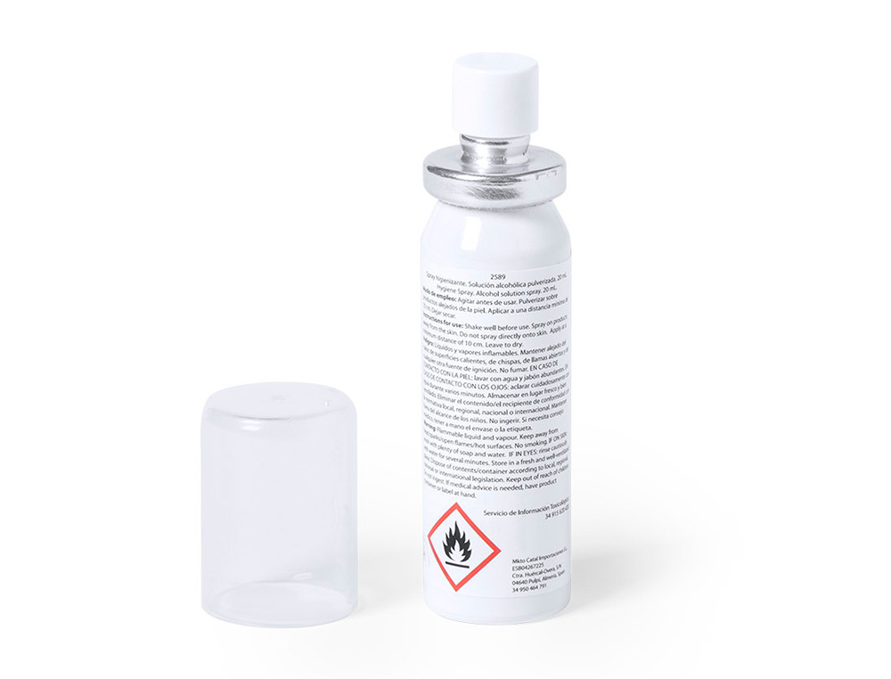 PULVERISATEUR HYGIENISANT Q-CONNECT NETTOIE ET DESINFECTE SPRAY 20ML