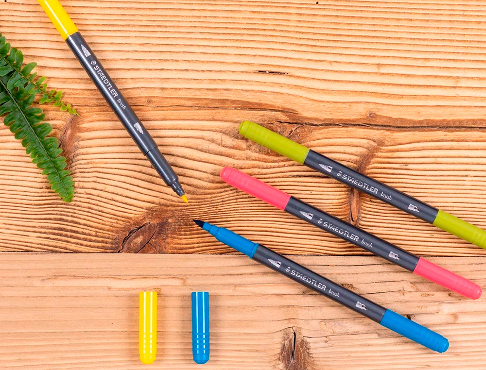 ETUI DE 36 FEUTRES DE COLORIAGE STAEDTLER 3200 DESIGN JOURNEY DOUBLE POINTE 3,0MM/0,5-0,8MM ASSORTIS
