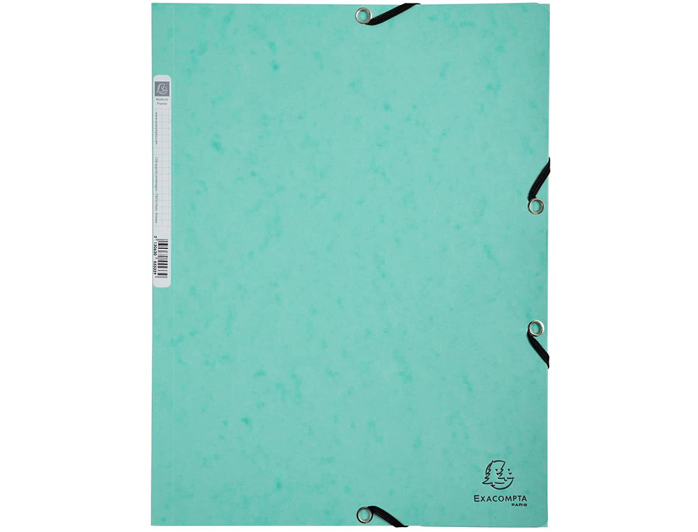 CHEMISE EXA 3 RABATS CA RTE LUSTREE 400G 4A 24X32CM ELASTIQUE COLORIS PASTEL