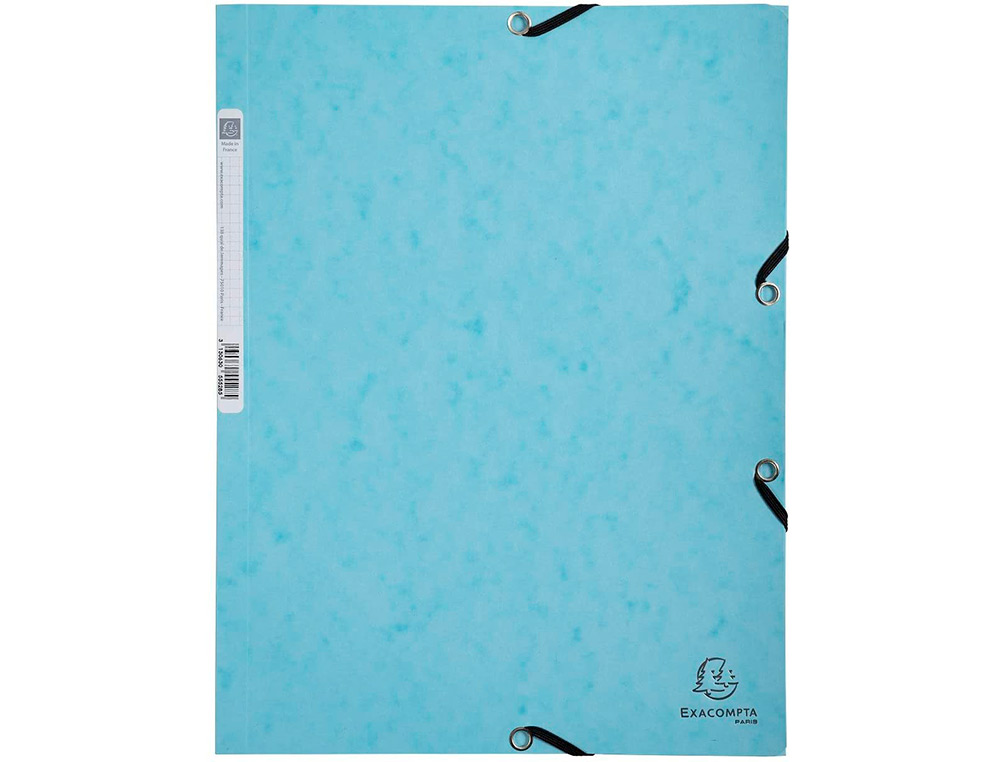 CHEMISE EXA 3 RABATS CA RTE LUSTREE 400G 4A 24X32CM ELASTIQUE COLORIS PASTEL