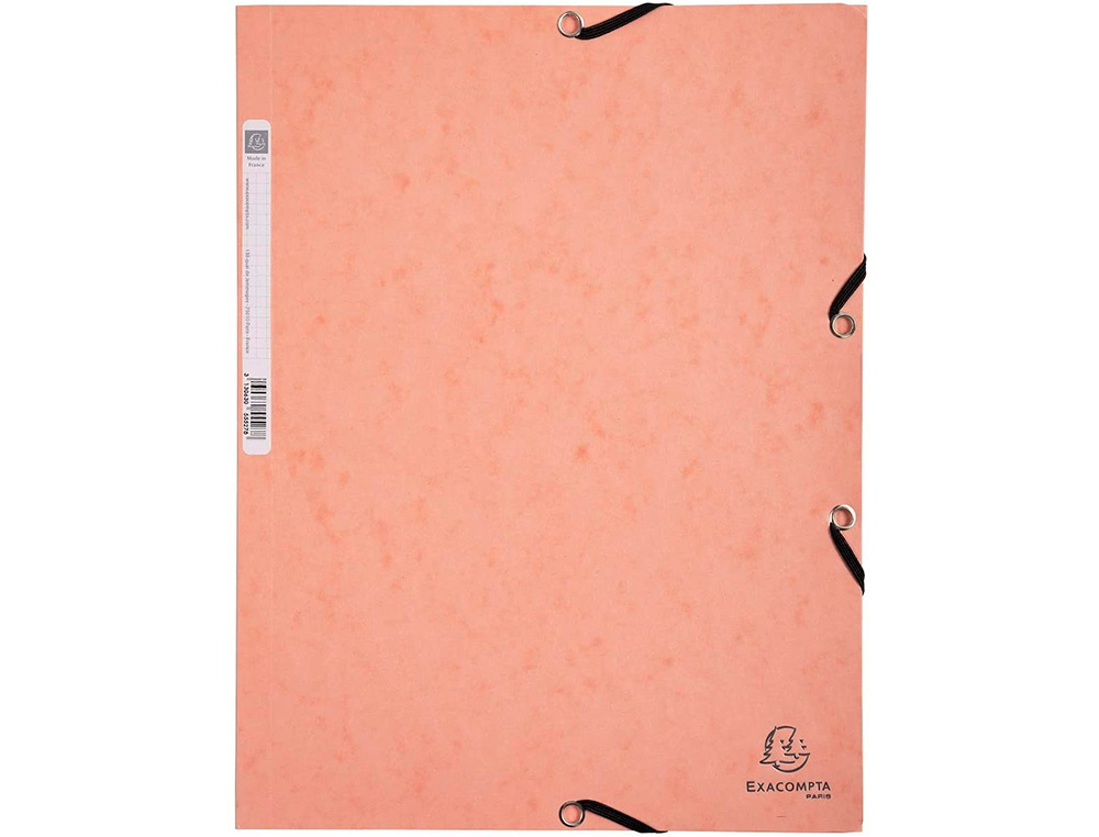 CHEMISE EXA 3 RABATS CA RTE LUSTREE 400G 4A 24X32CM ELASTIQUE COLORIS PASTEL