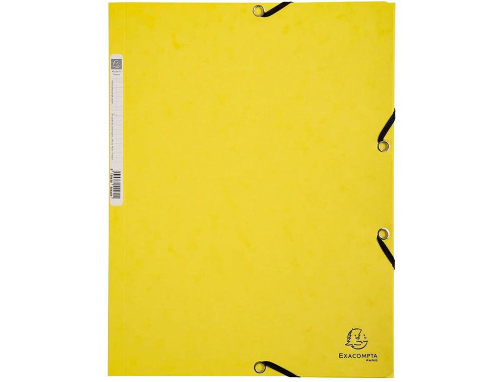 CHEMISE EXA 3 RABATS CA RTE LUSTREE 400G 4A 24X32CM ELASTIQUE COLORIS PASTEL