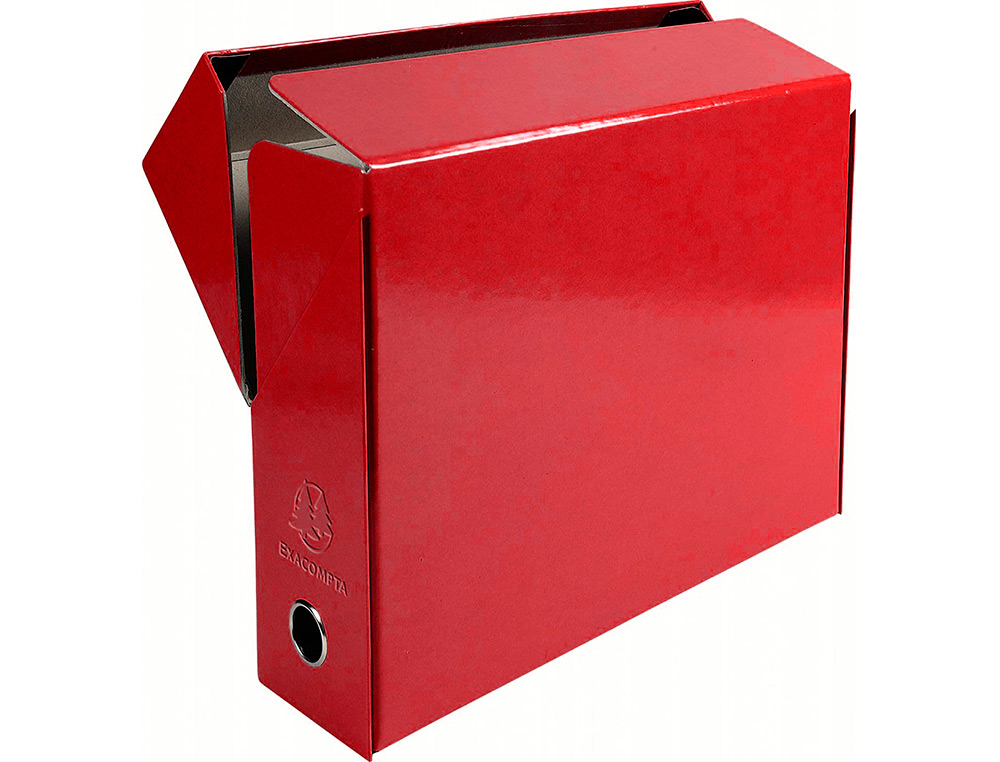 BOITE TRANSFERT EXACOMPTA IDERAMA CARTON RECOUVERT PAPIER TOILE 15/10E 25X33CM DOS 90MM OEILLET PREHENSION
