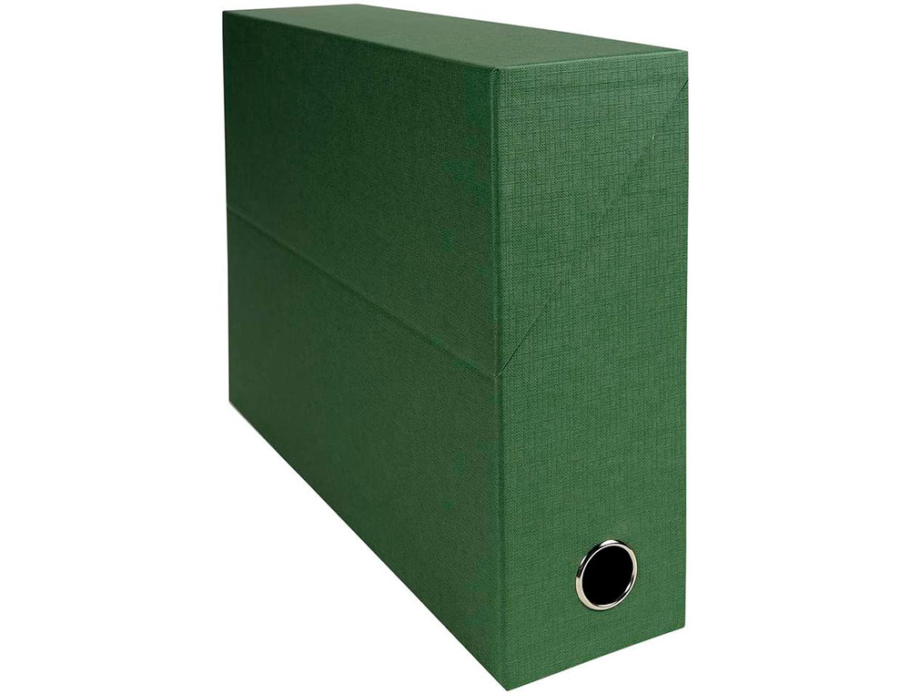 BOITE TRANSFERT EXACOMPTA IDERAMA CARTON RECOUVERT PAPIER TOILE 15/10E 25X33CM DOS 90MM OEILLET PREHENSION