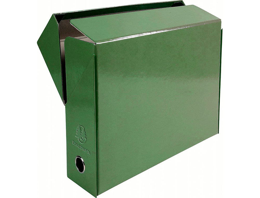 BOITE TRANSFERT EXACOMPTA IDERAMA CARTON RECOUVERT PAPIER TOILE 15/10E 25X33CM DOS 90MM OEILLET PREHENSION