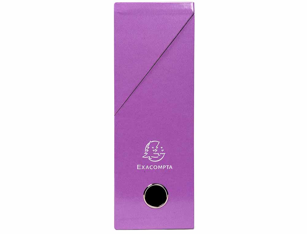 BOITE TRANSFERT EXACOMPTA IDERAMA CARTON RECOUVERT 15/10E 25X33CM DOS 90MM VIOLET
