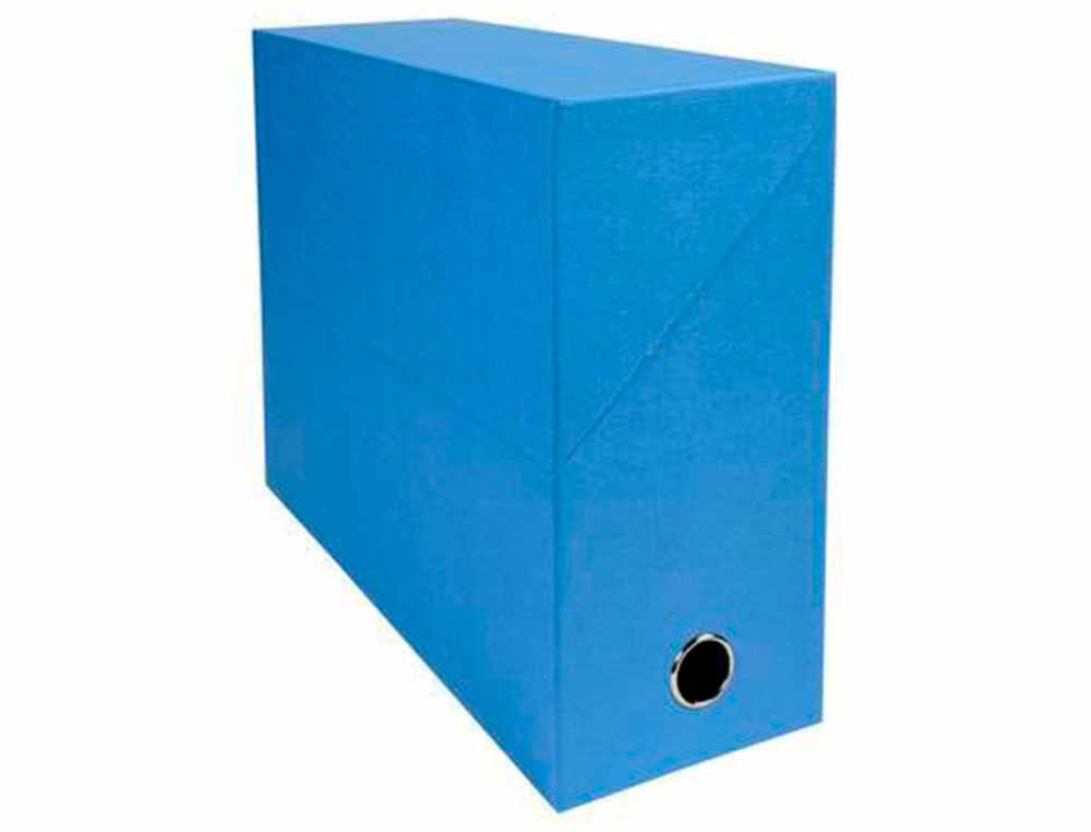 BOITE TRANSFERT EXACOMPTA IDERAMA CARTON RECOUVERT PAPIER TOILE 16/10E A4 25X33CM DOS 120MM OEILLET