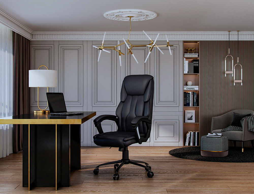 FAUTEUIL DE DIRECTION Q-CONNECT BOLZANO SIMILI CUIR BASE ACIER HAUTEUR MAX 1260MM LARGEUR 650MM PROF 730MM COLORIS NOIR