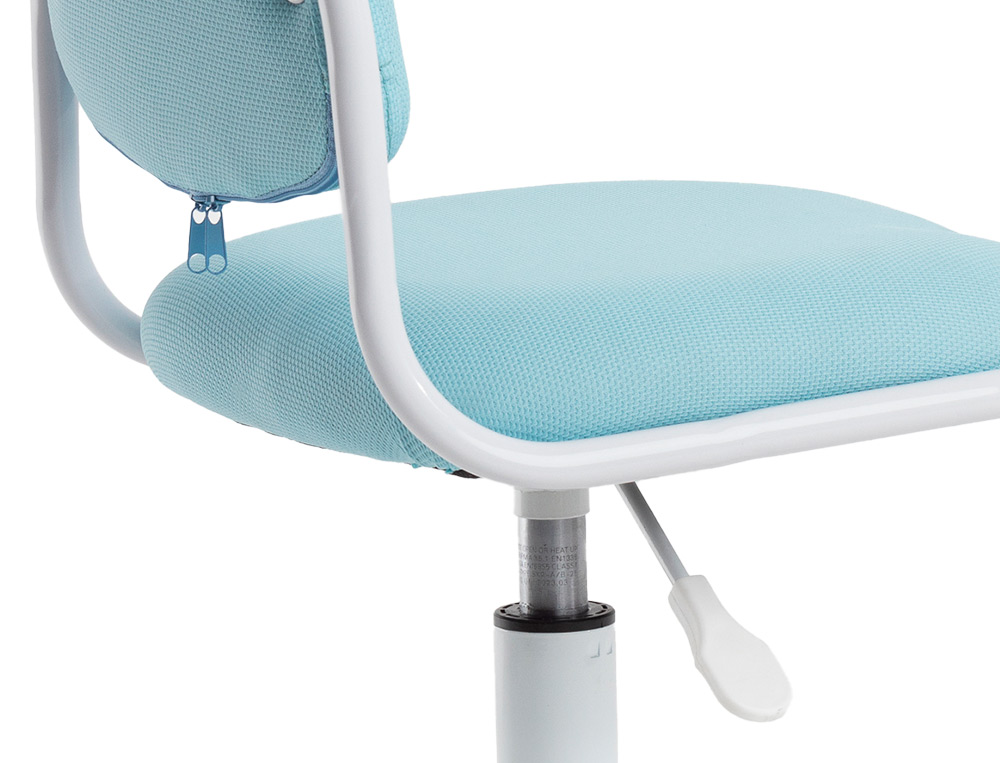 SIEGE ENFANT Q-CONNECT BARI RECOUVERT TISSU BASE METAL    SANS ACCOUDOIRS HAUTEUR 795MM LARGEUR 390MM PROF 350MM BLEU