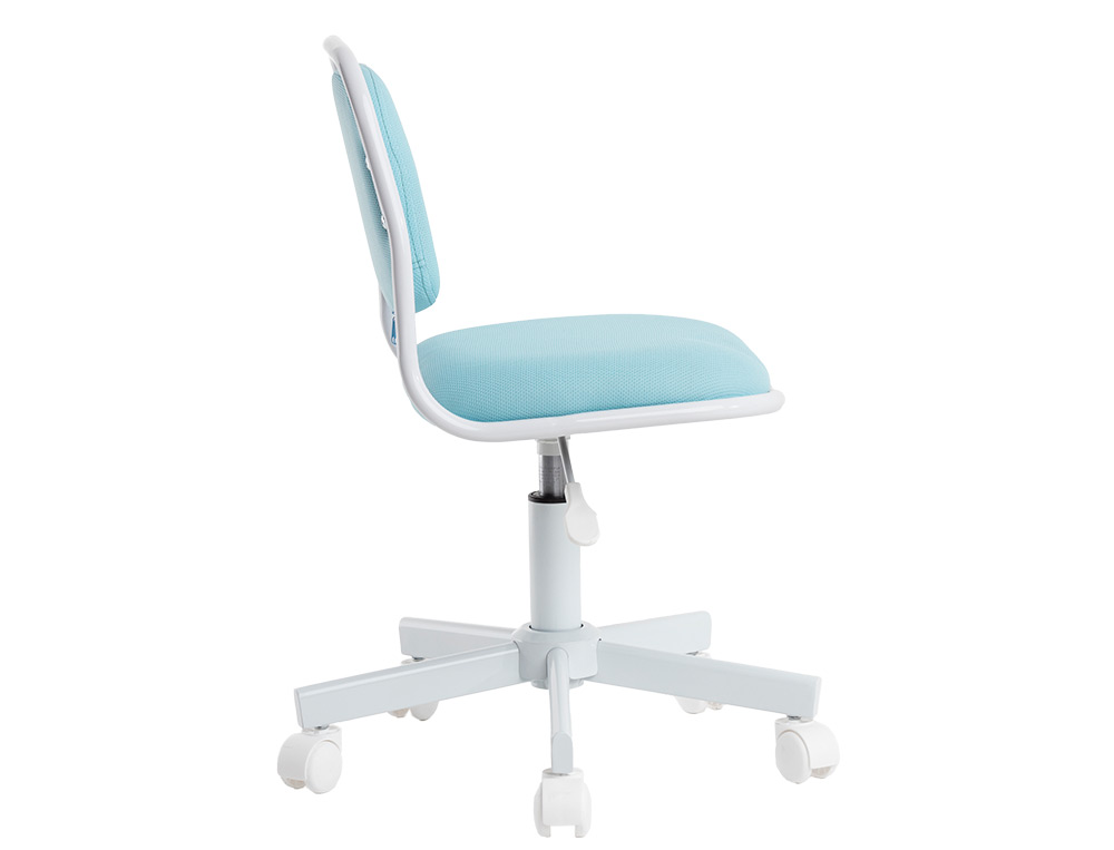 SIEGE ENFANT Q-CONNECT BARI RECOUVERT TISSU BASE METAL    SANS ACCOUDOIRS HAUTEUR 795MM LARGEUR 390MM PROF 350MM BLEU