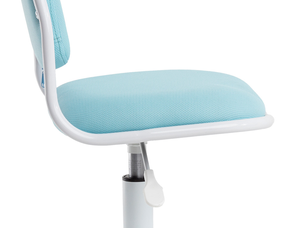 SIEGE ENFANT Q-CONNECT BARI RECOUVERT TISSU BASE METAL    SANS ACCOUDOIRS HAUTEUR 795MM LARGEUR 390MM PROF 350MM BLEU